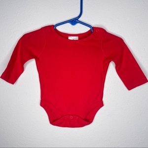 Nee hanna Andersson bodysuit sz 0-3 mo red